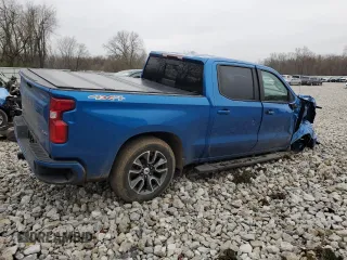 2024 Chevrolet Silverado 1500 RST with VIN 1GCUDEED0RZ116032, listed as a Copart auction lot 52504265 with 22,524 mi miles and Salvage Title. Bid and sale history available at DreamBid. Image 3.