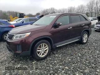 2014 Kia Sorento LX with VIN 5XYKT3A64EG449607, listed as a Copart auction lot 51833265 with 136,149 mi miles and Clean Title. Bid and sale history available at carsss.com. Image 1.