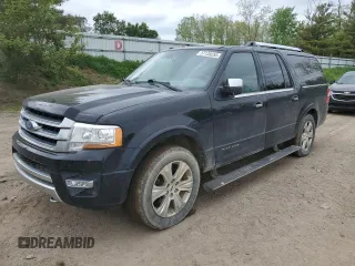 2016 Ford Expedition Max Platinum with VIN 1FMJK1MT0GEF33905, listed as a Copart auction lot 57138255 with 177,075 mi miles and Clean title. Bid and sale history available at DreamBid. Image 1.