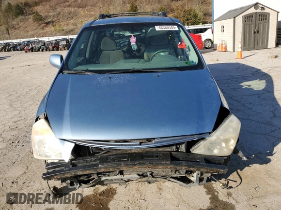 2008 Kia Sedona EX with VIN KNDMB233186246240, listed as a Copart auction lot 48360345 with 205,515 mi miles and Salvage Title. Bid and sale history available at carsss.com. Image 5.
