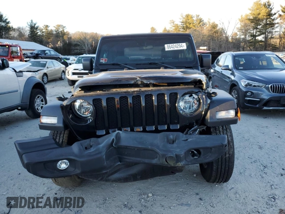 2022 Jeep Wrangler Sport with VIN 1C4HJXAGXNW201493, listed as a Copart auction lot 86424294 with 31,543 mi miles and Salvage Title. Bid and sale history available at DreamBid. Image 5.