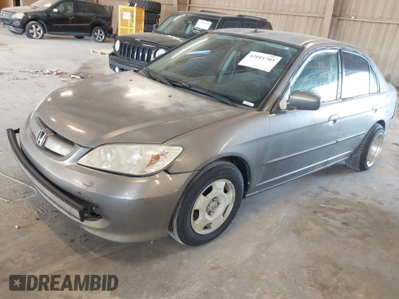 2005 Honda Civic with VIN JHMES96685S026162, listed as a IAAI auction lot 42011703 with 261,064 mi miles and . Bid and sale history available at DreamBid. Image 2.