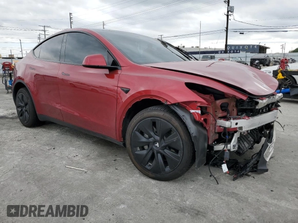 2024 Tesla Model Y Long Range с VIN 7SAYGDEE5RA251895, выставлен на аукционе Copart как лот 50180245 с пробегом 14 199 миль миль и Списание • Salvage title. История ставок и продаж доступна на DreamBid. Изображение 4.