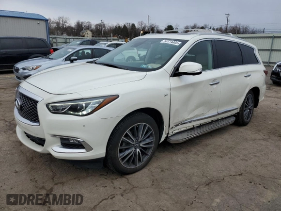 2017 Infiniti QX60 with VIN 5N1DL0MM5HC530475, listed as a Copart auction lot 50774405 with 146,553 mi miles and Salvage Title. Bid and sale history available at carsss.com. Image 1.