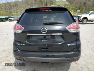 2016 Nissan Rogue SV with VIN KNMAT2MVXGP647312, listed as a Copart auction lot 53097615 with 129,399 mi miles and Salvage Title. Bid and sale history available at DreamBid. Image 6.