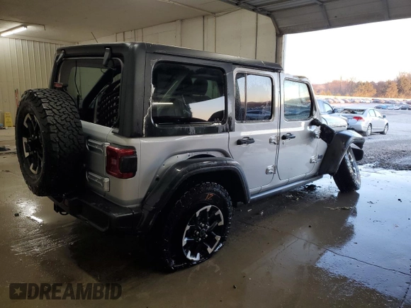 2024 Jeep Wrangler Rubicon with VIN 1C4RJXR6XRW292478, listed as a Copart auction lot 88075765 with 11,121 mi miles and Non Repairable. Bid and sale history available at DreamBid. Image 3.