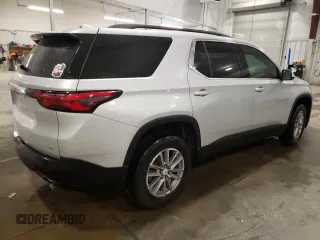 2022 Chevrolet Traverse LT Cloth with VIN 1GNEVGKW9NJ125282, listed as a Copart auction lot 50451655 with 97,290 mi miles and Salvage title. Bid and sale history available at DreamBid. Image 3.