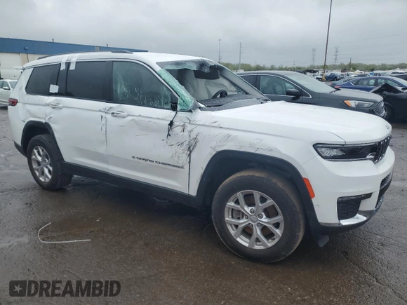 2023 Jeep Grand Cherokee Limited z VIN 1C4RJKBG4P8843060, wystawiony jako Copart lot #55477985 z przebiegiem Nie podano mil oraz Nie do naprawy • Non repairable. Historia ofert i sprzedaży dostępna na DreamBid. Obrazek 4.