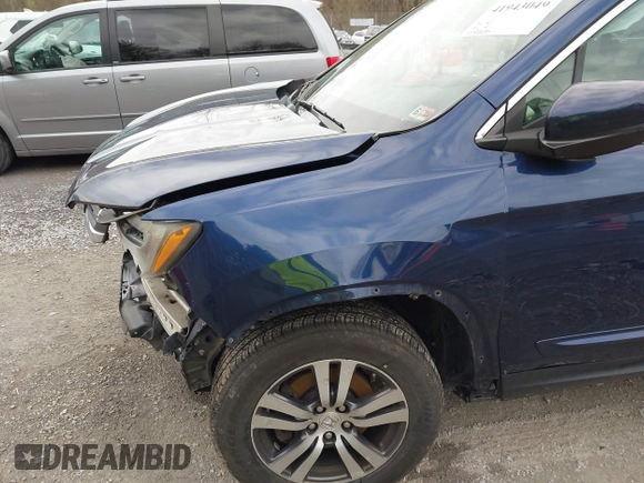 2016 Honda Pilot EX-L with VIN 5FNYF6H55GB050991, listed as a IAAI auction lot 41943049 with 158,255 mi miles. Bid and sale history available at carsss.com. Image 17.