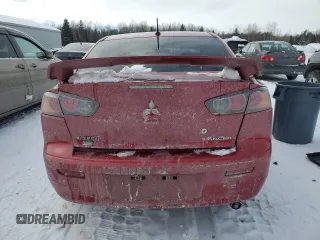 2016 Mitsubishi Lancer SE with VIN JA32V2FW4GU601351, listed as a Copart auction lot 45385585 with 0 mi miles and Salvage Title. Bid and sale history available at carsss.com. Image 6.