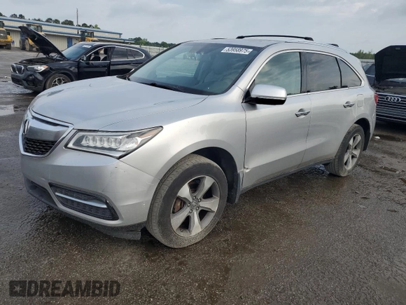 2014 Acura MDX with VIN 5FRYD4H25EB038111, listed as a Copart auction lot 53958975 with 169,593 mi miles and Clean Title. Bid and sale history available at carsss.com. Image 1.