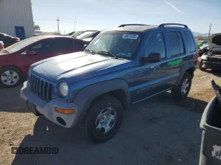 2004 Jeep Liberty Sport with VIN 1J4GL48K04W213207, listed as a Copart auction lot 49675305 with 214,554 mi miles and Salvage Title. Bid and sale history available at carsss.com. Image 1.