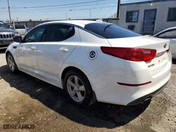 2015 Kia Optima LX with VIN KNAGM4A79F5657989, listed as a Copart auction lot 52573295 with 84,326 mi miles and Salvage Title. Bid and sale history available at carsss.com. Image 2.