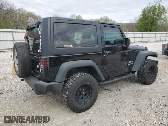 2017 Jeep Wrangler Sport with VIN 1C4AJWAG1HL618454, listed as a Copart auction lot 50206695 with 90,324 mi miles and Salvage Title. Bid and sale history available at DreamBid. Image 3.