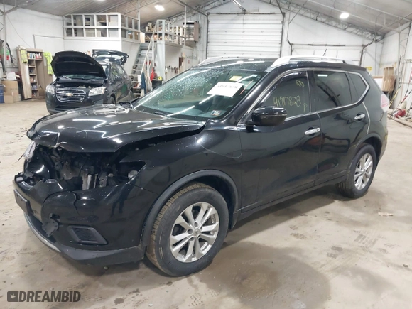 2016 Nissan Rogue S with VIN KNMAT2MV9GP597101, listed as a IAAI auction lot 41917828 with 122,568 mi miles. Bid and sale history available at carsss.com. Image 17.