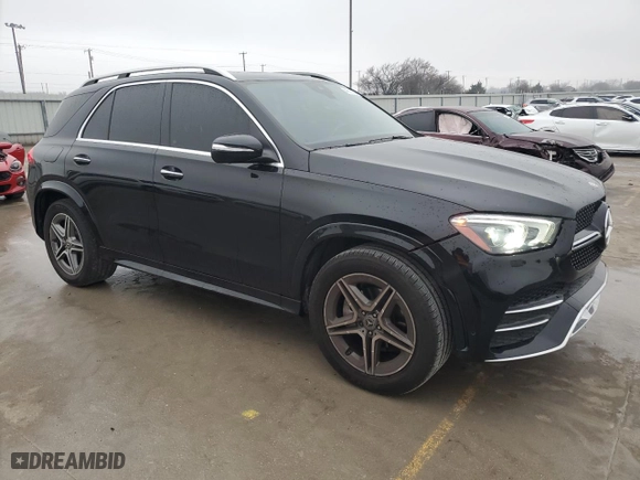 2022 Mercedes-Benz GLE with VIN 4JGFB4JB8NA602556, listed as a Copart auction lot 44510855 with NaN miles and Salvage Title. Bid and sale history available at carsss.com. Image 4.