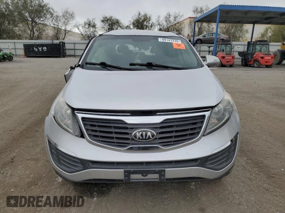 2013 Kia Sportage LX with VIN KNDPB3A23D7357308, listed as a Copart auction lot 49147235 with 0 mi miles and Salvage Title. Bid and sale history available at carsss.com. Image 5.