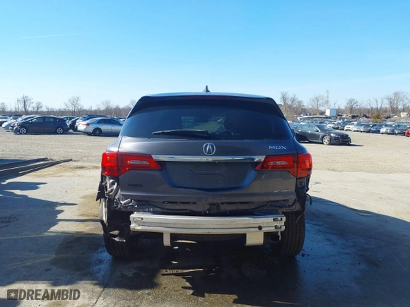2017 Acura MDX w/Technology Pkg with VIN 5FRYD4H56HB033627, listed as a IAAI auction lot 41771033 with 133,695 mi miles. Bid and sale history available at carsss.com. Image 16.
