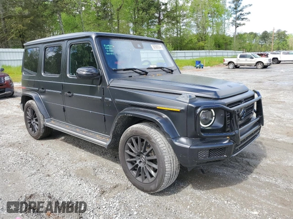 2021 Mercedes-Benz G 550 with VIN W1NYC6BJ8MX415172, listed as a Copart auction lot 50582624 with 14,458 mi miles and Salvage Title. Bid and sale history available at DreamBid. Image 4.