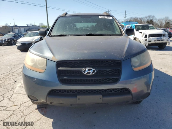 2009 Hyundai Santa Fe GLS with VIN 5NMSG13D49H312005, listed as a Copart auction lot 50622155 with 190,204 mi miles and Clean Title. Bid and sale history available at carsss.com. Image 5.