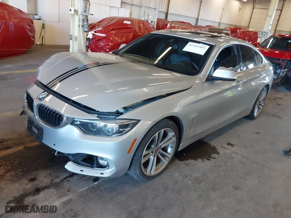 2019 BMW 4 Series 430i with VIN WBA4J1C57KBM12013, listed as a IAAI auction lot 41265905 with 110,706 mi miles. Bid and sale history available at carsss.com. Image 22.
