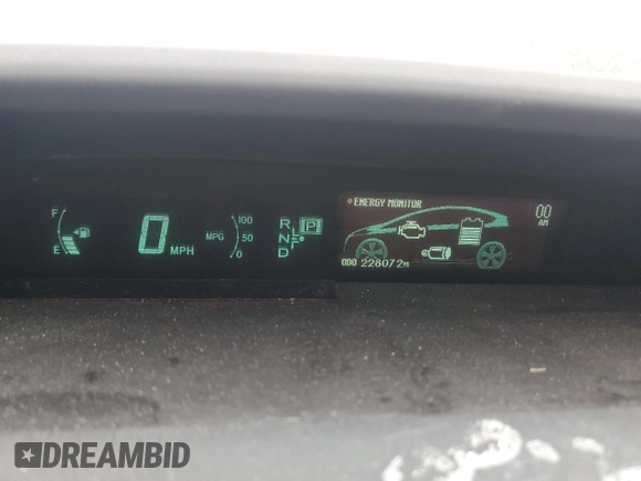 2011 Toyota Prius I with VIN JTDKN3DU3B0283246, listed as a Copart auction lot 50160855 with 228,072 mi miles and Clean Title. Bid and sale history available at carsss.com. Image 9.