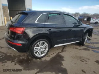 2018 Audi Q5 Premium Plus with VIN WA1BNAFY6J2192957, listed as a Copart auction lot 45872985 with 127,783 mi miles and Salvage Title. Bid and sale history available at carsss.com. Image 3.
