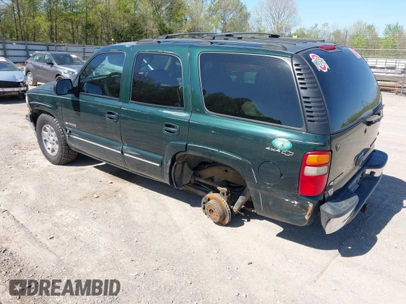 2002 Chevrolet Tahoe LT with VIN 1GNEK13Z52J186557, listed as a IAAI auction lot 42035772 with 1 mi miles. Bid and sale history available at carsss.com. Image 3.