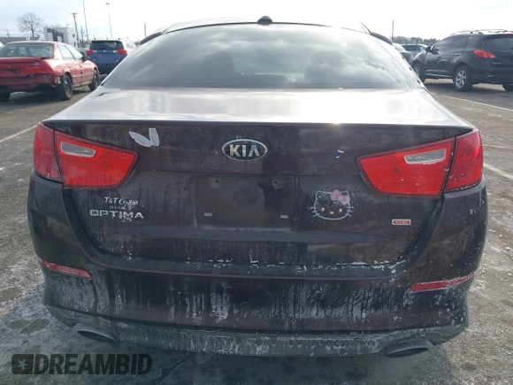 2014 Kia Optima LX with VIN 5XXGM4A71EG289837, listed as a IAAI auction lot 41418069 with 97,662 mi miles. Bid and sale history available at carsss.com. Image 16.
