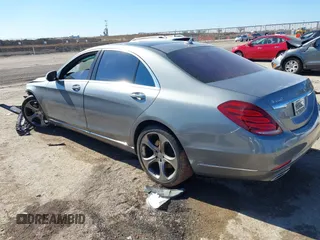 2015 Mercedes-Benz S-Class S 550 with VIN WDDUG8CB7FA072704, listed as a IAAI auction lot 41473437 with 1 mi miles. Bid and sale history available at carsss.com. Image 3.