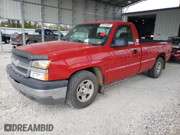 2004 Chevrolet Silverado 1500 Work Truck with VIN 1GCEC14X44Z350193, listed as a Copart auction lot 52914655 with 0 mi miles and Salvage Title. Bid and sale history available at carsss.com. Image 1.