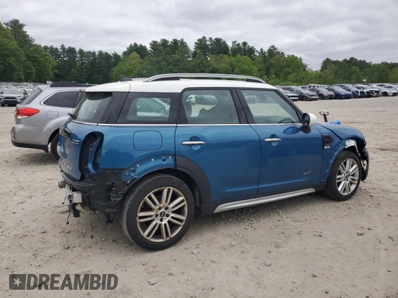 2019 MINI Countryman Cooper with VIN WMZYV5C59K3F57762, listed as a Copart auction lot 57341025 with 34,033 mi miles and Salvage title. Bid and sale history available at DreamBid. Image 3.