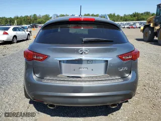 2017 Infiniti QX70 with VIN JN8CS1MW9HM416391, listed as a Copart auction lot 69823174 with 35,846 mi miles and Salvage Title. Bid and sale history available at carsss.com. Image 6.