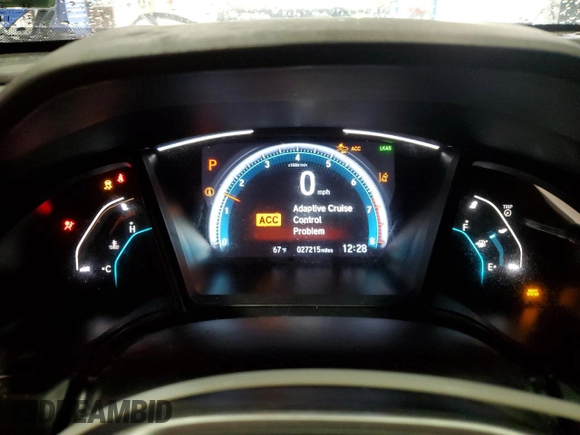 2020 Honda Civic LX with VIN 19XFC2F62LE024577, listed as a Copart auction lot 50799335 with 27,215 mi miles and Salvage Title. Bid and sale history available at DreamBid. Image 9.