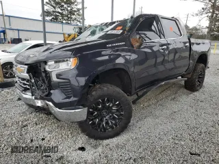 2023 Chevrolet Silverado 1500 LTZ with VIN 2GCUDGED5P1105576, listed as a Copart auction lot 45812305 with 54,760 mi miles and Salvage Title. Bid and sale history available at carsss.com. Image 1.