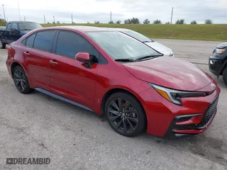 2024 Toyota Corolla Hybrid LE with VIN JTDBCMFE0RJ020198, listed as a IAAI auction lot 40510015 with 35,230 mi miles. Bid and sale history available at carsss.com. Image 1.
