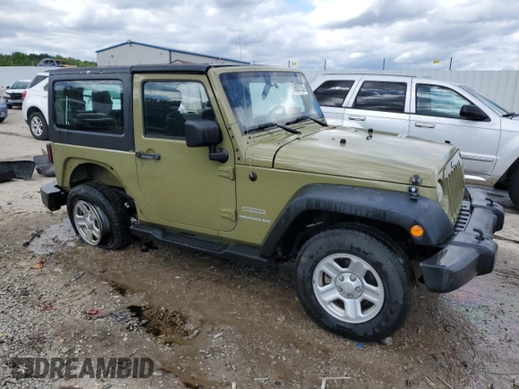 2013 Jeep Wrangler Sport z VIN 1C4AJWAG3DL574449, wystawiony jako Copart lot #58001535 z przebiegiem 35 533 mil mil oraz Szkoda całkowita • Salvage title. Historia ofert i sprzedaży dostępna na DreamBid. Obrazek 4.