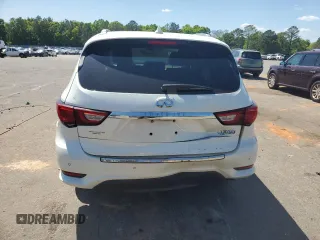 2017 Infiniti QX60 with VIN 5N1DL0MN6HC553949, listed as a Copart auction lot 52230465 with 107,277 mi miles and Salvage Title. Bid and sale history available at carsss.com. Image 6.