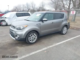 2019 Kia Soul + with VIN KNDJP3A55K7679656, listed as a IAAI auction lot 41804151 with 62,910 mi miles. Bid and sale history available at carsss.com. Image 2.