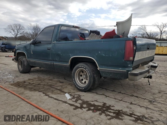 1996 Chevrolet Silverado 1500 with VIN 1GCEC14M0TZ106786, listed as a Copart auction lot 43858625 with 213,182 mi miles and Non Repairable. Bid and sale history available at DreamBid. Image 2.