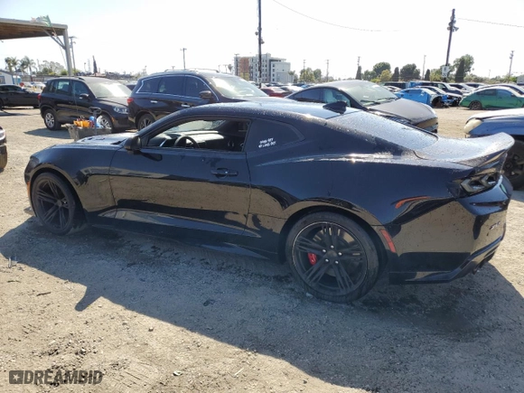 2017 Chevrolet Camaro ZL1 with VIN 1G1FJ1R62H0182079, listed as a Copart auction lot 52446335 with 21,652 mi miles and Salvage Title. Bid and sale history available at carsss.com. Image 2.