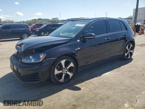 2015 Volkswagen Golf GTI Autobahn with VIN 3VW4T7AU9FM097897, listed as a Copart auction lot 71679744 with 76,831 mi miles and Salvage Title. Bid and sale history available at carsss.com. Image 1.