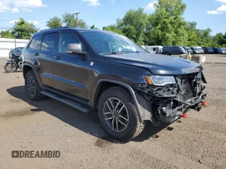 2019 Jeep Grand Cherokee Trailhawk with VIN 1C4RJFLT8KC726784, listed as a Copart auction lot 66010235 with 136,683 mi miles and Salvage title. Bid and sale history available at DreamBid. Image 4.
