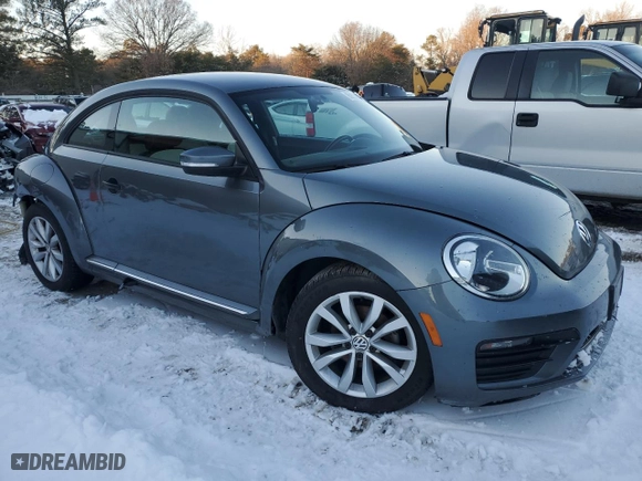 2017 Volkswagen Beetle 1.8T S with VIN 3VWF17ATXHM621177, listed as a Copart auction lot 85921004 with 0 mi miles and Salvage Title. Bid and sale history available at carsss.com. Image 4.