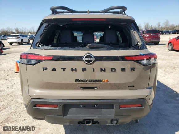 2024 Nissan Pathfinder SV with VIN 5N1DR3BD8RC230028, listed as a Copart auction lot 45240105 with 21,211 mi miles and Salvage Title. Bid and sale history available at carsss.com. Image 6.