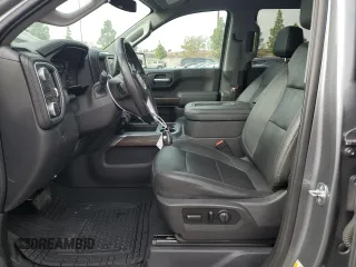 2021 GMC Sierra 1500 with VIN 3GTP8DET4MG266950, listed as a Copart auction lot 81965234 with 55,968 mi miles and Salvage Title. Bid and sale history available at DreamBid. Image 7.