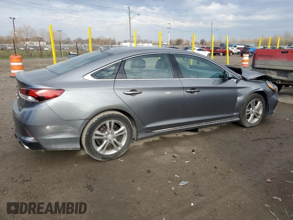 2018 Hyundai Sonata SEL with VIN 5NPE34AF9JH709134, listed as a Copart auction lot 51082495 with 124,905 mi miles and Salvage Title. Bid and sale history available at DreamBid. Image 3.