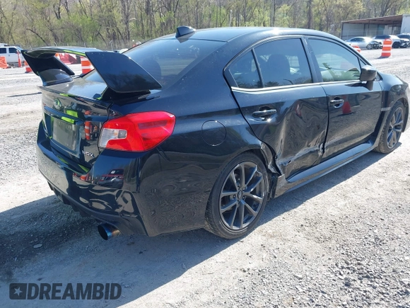 2018 Subaru WRX Premium with VIN JF1VA1C67J9825433, listed as a IAAI auction lot 41987183 with 105,332 mi miles. Bid and sale history available at carsss.com. Image 4.
