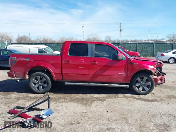 2012 Ford F-150 XL with VIN 1FTFW1CT5CFC95215, listed as a IAAI auction lot 41644046 with 222,735 mi miles. Bid and sale history available at carsss.com. Image 14.