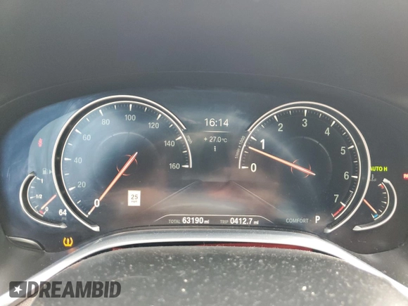 2018 BMW 7 Series ALPINA B7 xDrive with VIN WBA7F2C5XJG423609, listed as a Copart auction lot 73530954 with 63,190 mi miles and Salvage Title. Bid and sale history available at carsss.com. Image 9.